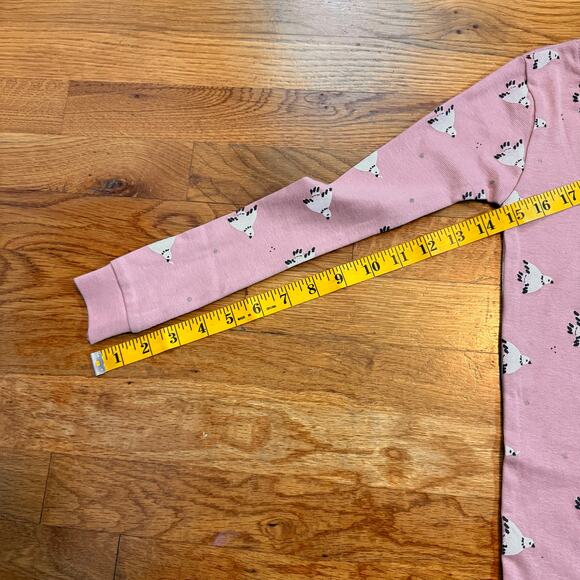 Petit Lemi Kids Girls 6x Bird Animal Print Long Sleeve Crewneck asleep Shirt Top - Picture 5 of 8